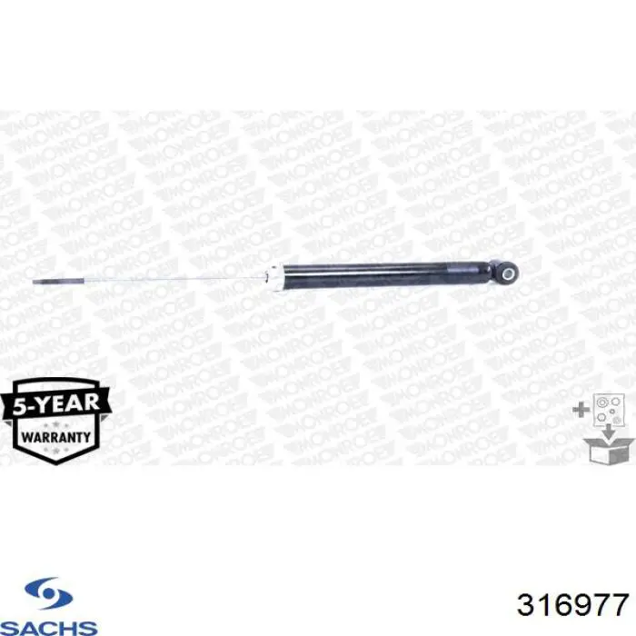 Amortyzator tylny Sachs 316977 cena, od 38,30 USD