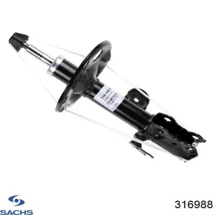 Do koszyka 485100R040 Toyota Amortyzator przedni prawy