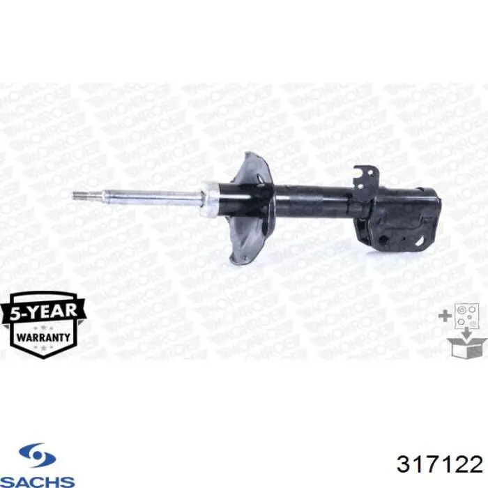 Amortyzator przedni prawy Sachs 317122 cena, od 53,24 USD
