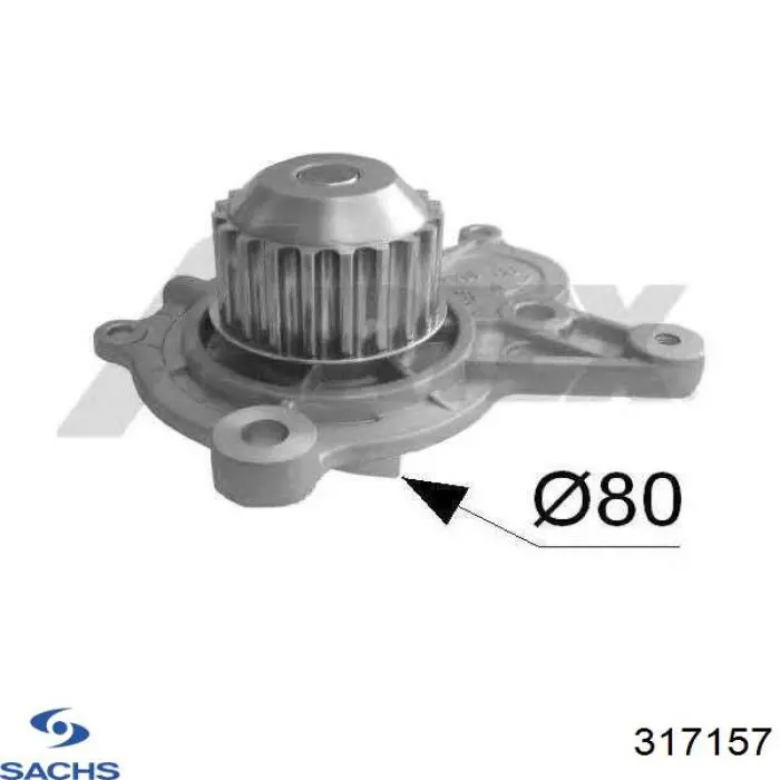 Do koszyka 317157 Sachs Amortyzator przedni lewy