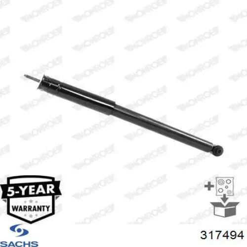 Amortyzator tylny Sachs 317494 cena, od 107,28 USD