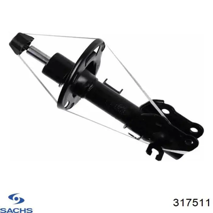 317511 Sachs Amortyzator przedni lewy