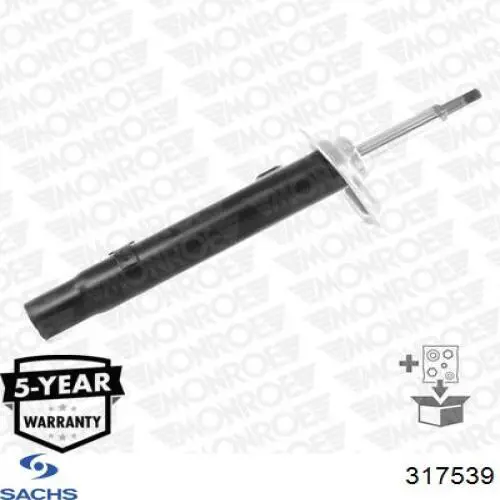317539 Sachs Amortyzator przedni lewy