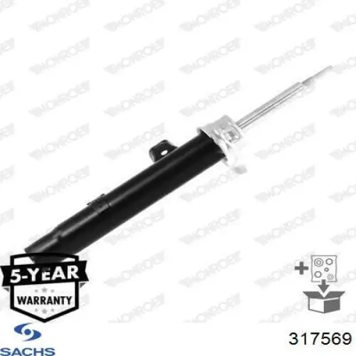 317569 Sachs Amortyzator przedni lewy