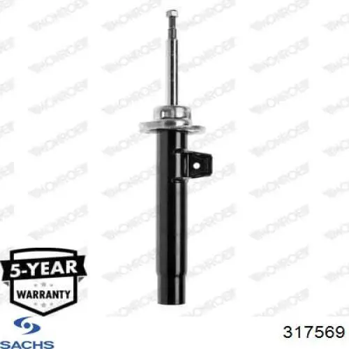 Amortyzator przedni lewy Sachs 317569 cena, od 52,63 USD