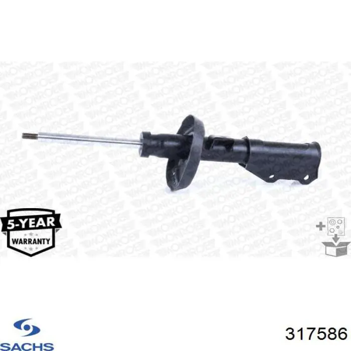 Amortyzator przedni lewy 23448003 General Motors