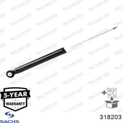 318203 Sachs Amortyzator tylny