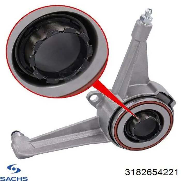 Cylinder roboczy sprzęgła (wysprzęglik) w komplecie z łożyskiem wyciskowym Sachs 3182654221 cena, od 60,77 USD