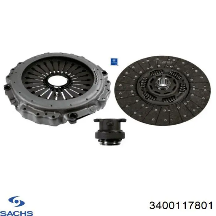 Zestaw sprzęgła (3 części) Sachs 3400117801 cena, od 786,84 USD