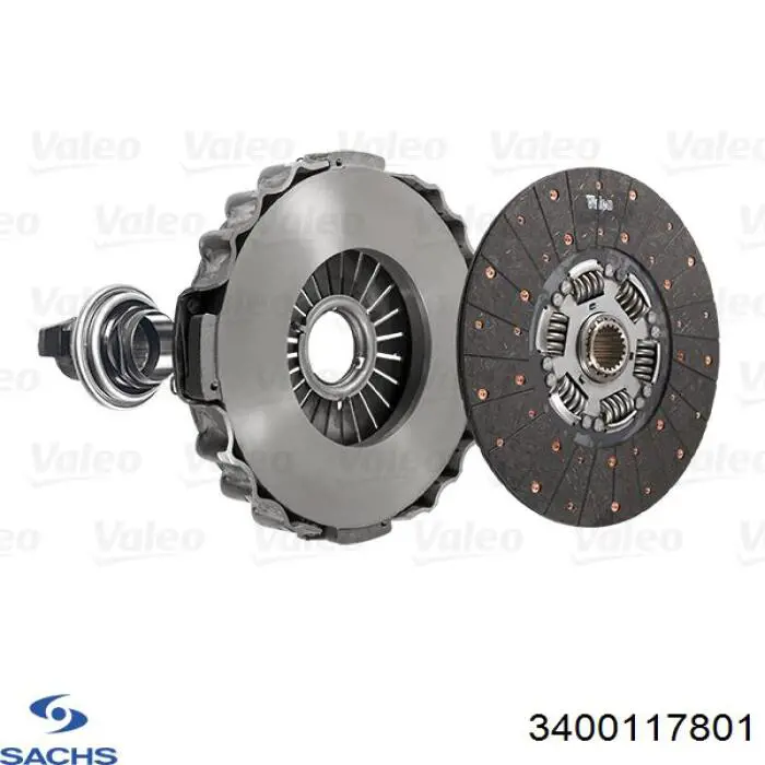 Do koszyka 3400117801 Sachs Zestaw sprzęgła (3 części)