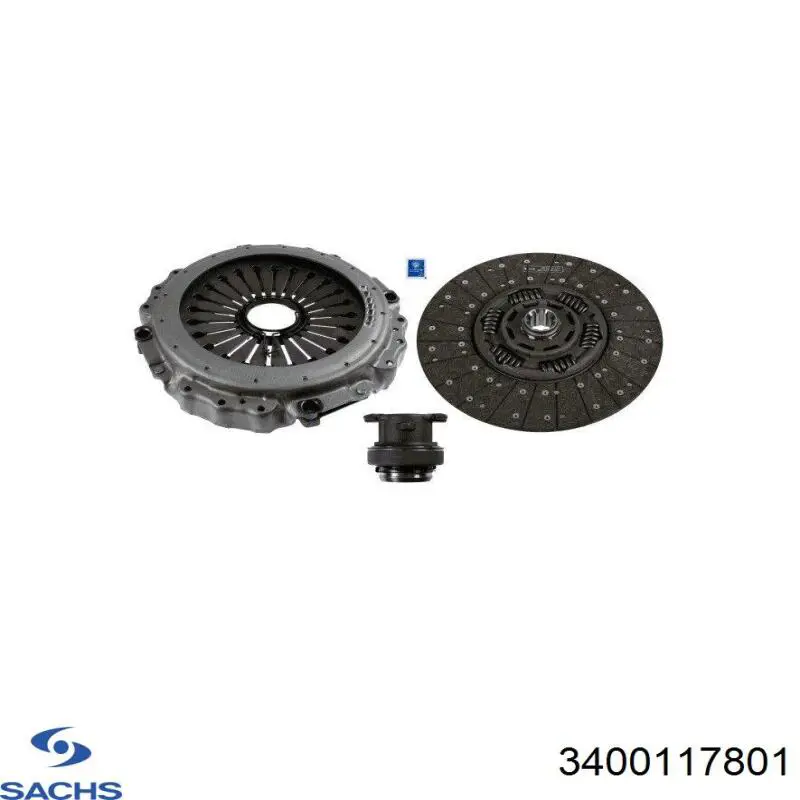 Do koszyka 3400117801 Sachs Zestaw sprzęgła (3 części)