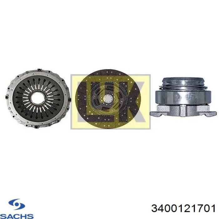 3400121701 Sachs Zestaw sprzęgła (3 części)