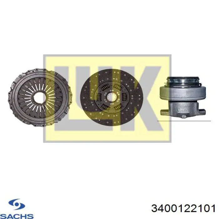 3400122101 Sachs Zestaw sprzęgła (3 części)