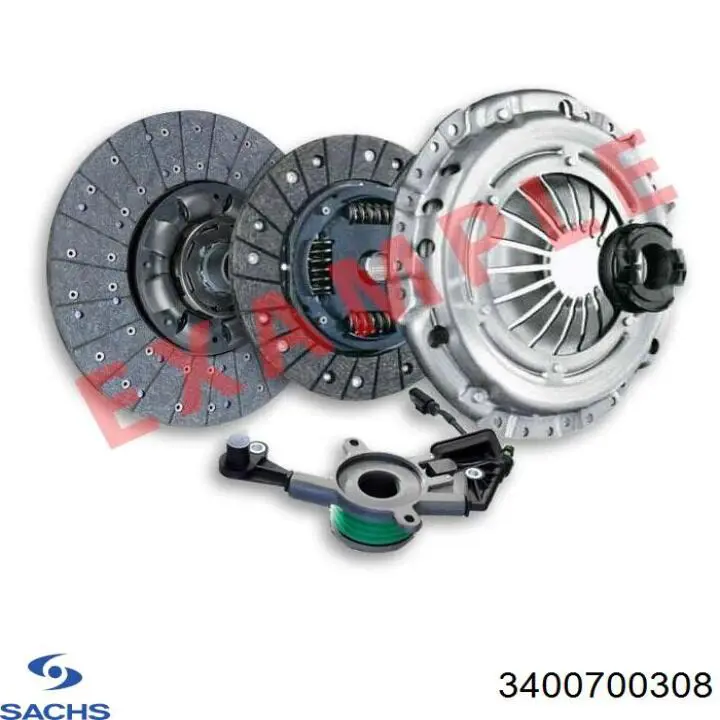 Zestaw sprzęgła (3 części) Sachs 3400700308 cena, od 1081,48 USD