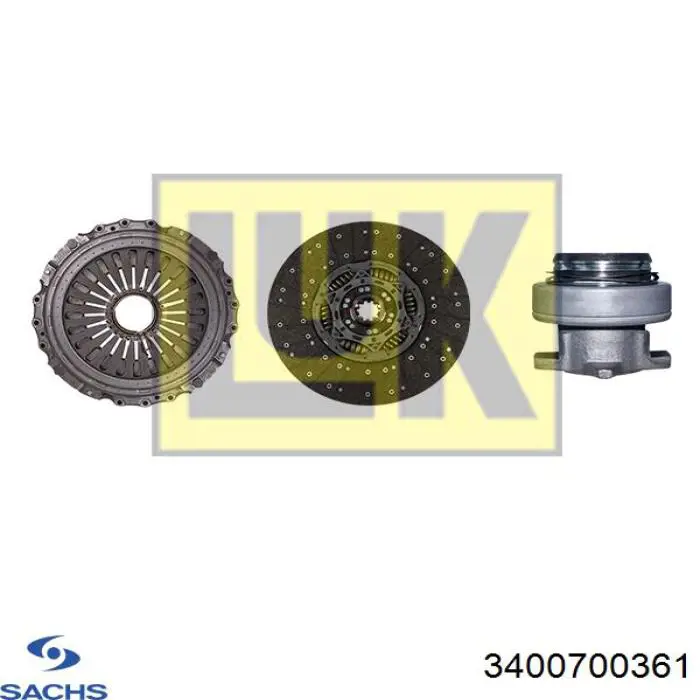 Zestaw sprzęgła (3 części) DAF 1935392R cena, od 848,29 USD