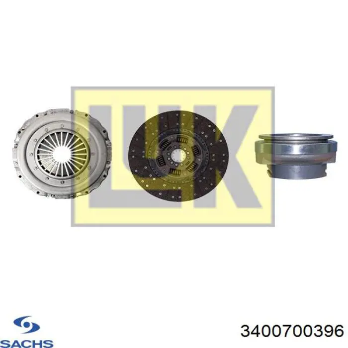 3400700396 Sachs Zestaw sprzęgła (3 części)