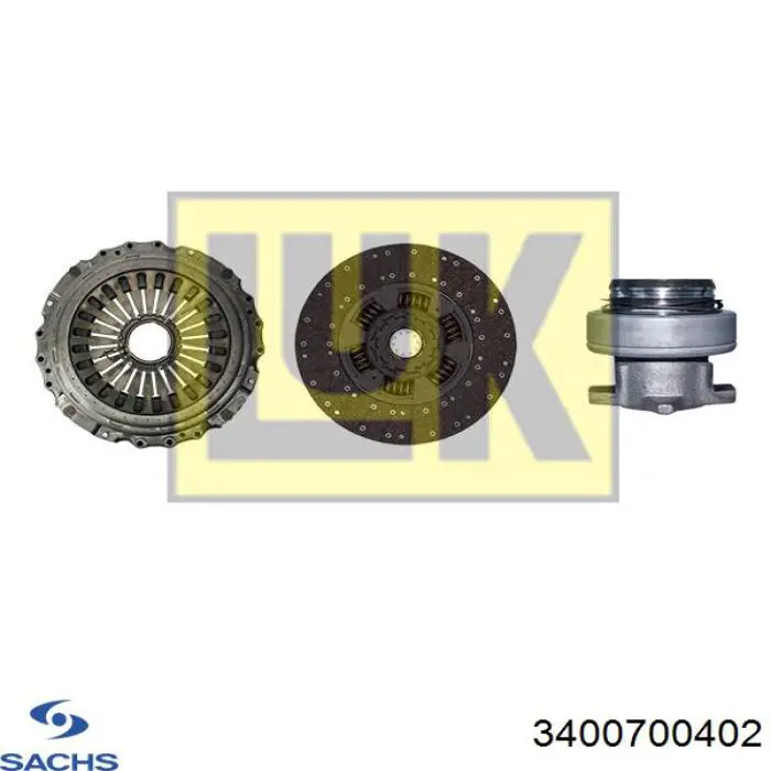 3400700402 Sachs Zestaw sprzęgła (3 części)