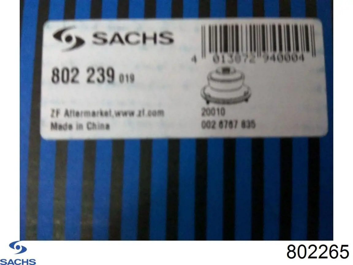 Do koszyka 802265 Sachs Poduszka amortyzatora przedniego