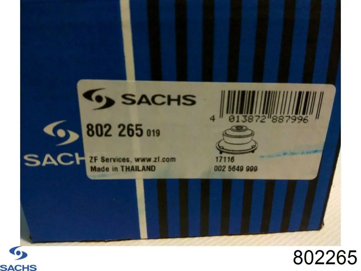 Do koszyka 802265 Sachs Poduszka amortyzatora przedniego