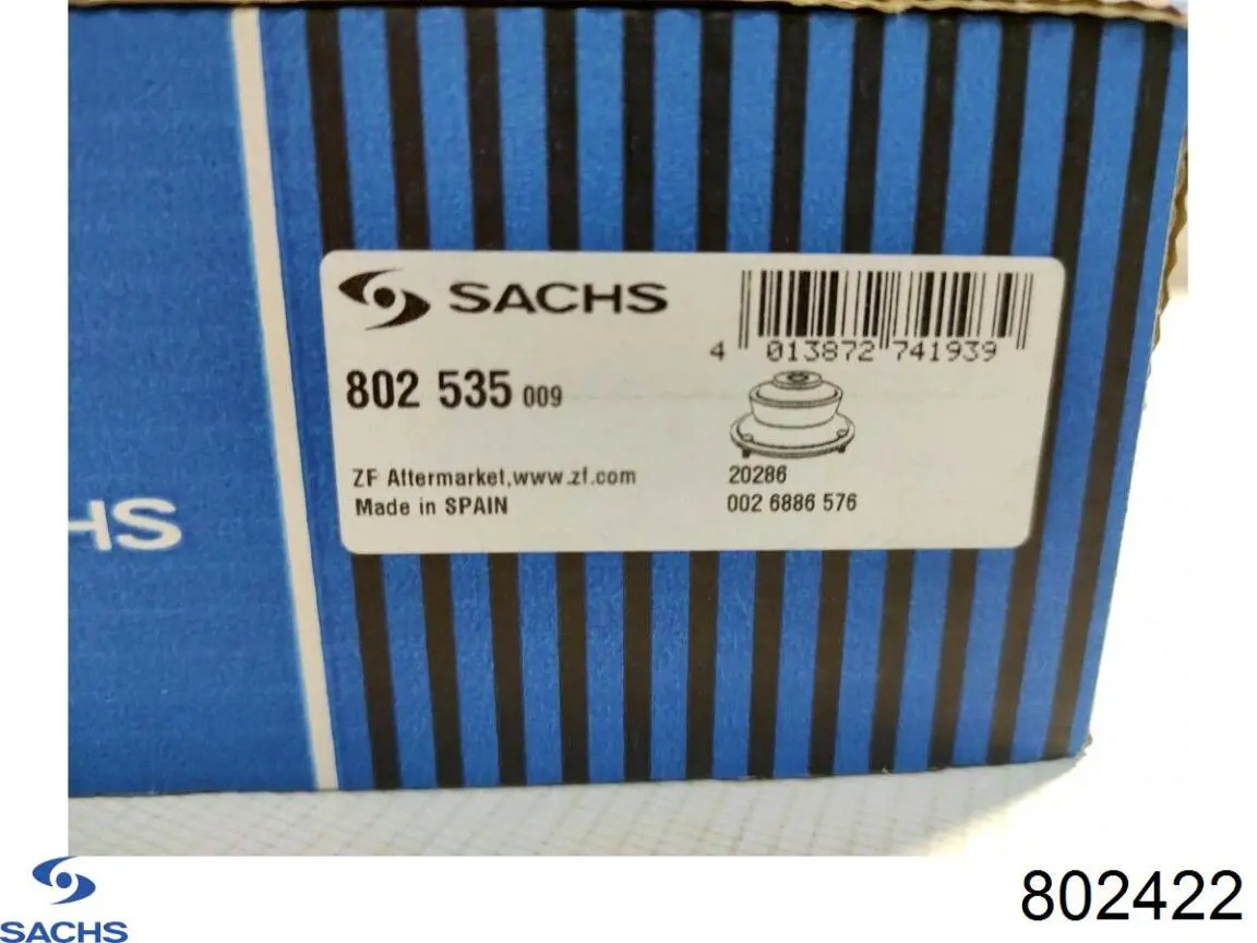 Poduszka amortyzatora przedniego Sachs 802422 cena, od 30,22 USD