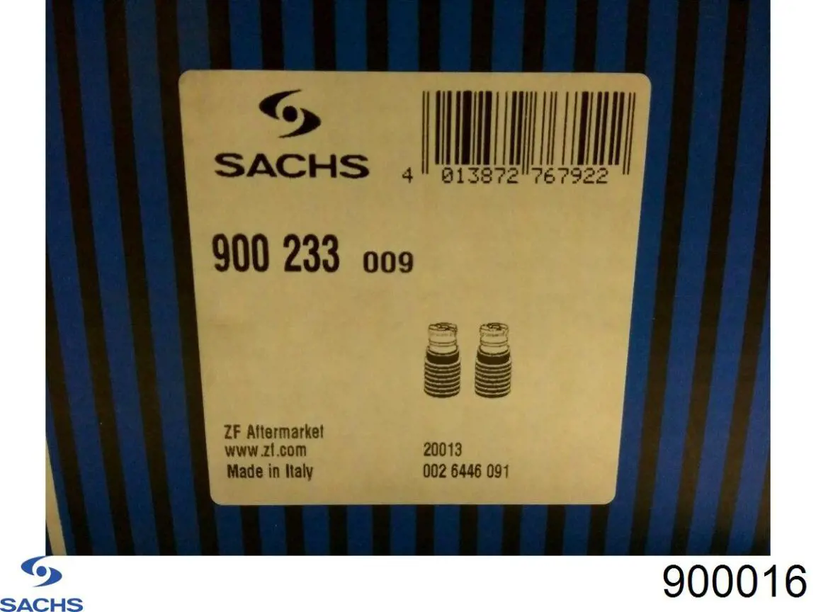 Do koszyka 900016 Sachs Odbój amortyzatora przedniego + osłona