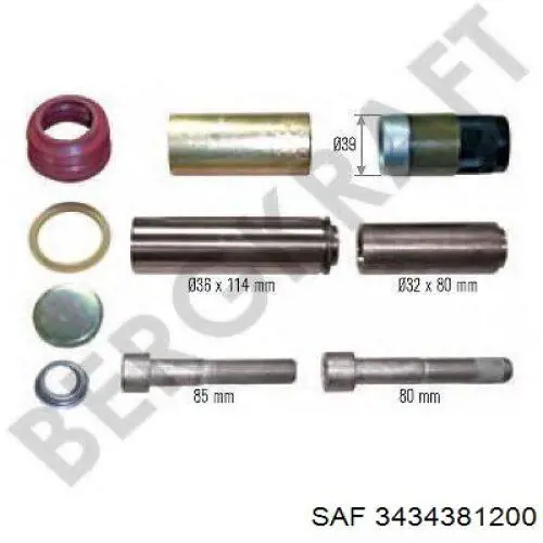 3434381200 SAF Zestaw naprawczy zacisku hamulcowego tylnego