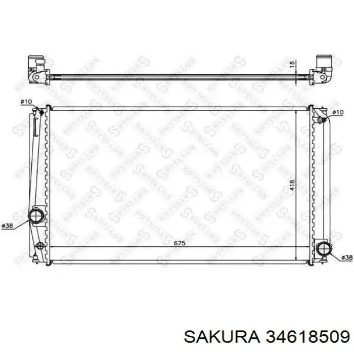 Chłodnica silnika 1640031430 Toyota