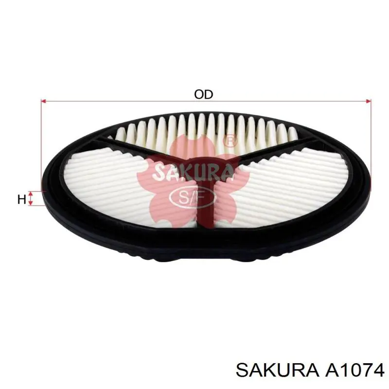 Filtr powietrza Sakura A1074 cena, od 10,39 USD
