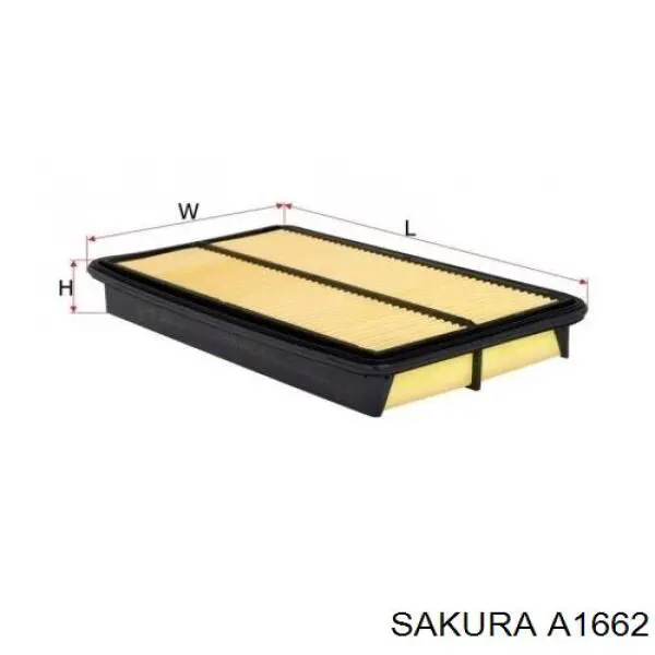 Filtr powietrza Sakura A1662 cena, od 13,47 USD