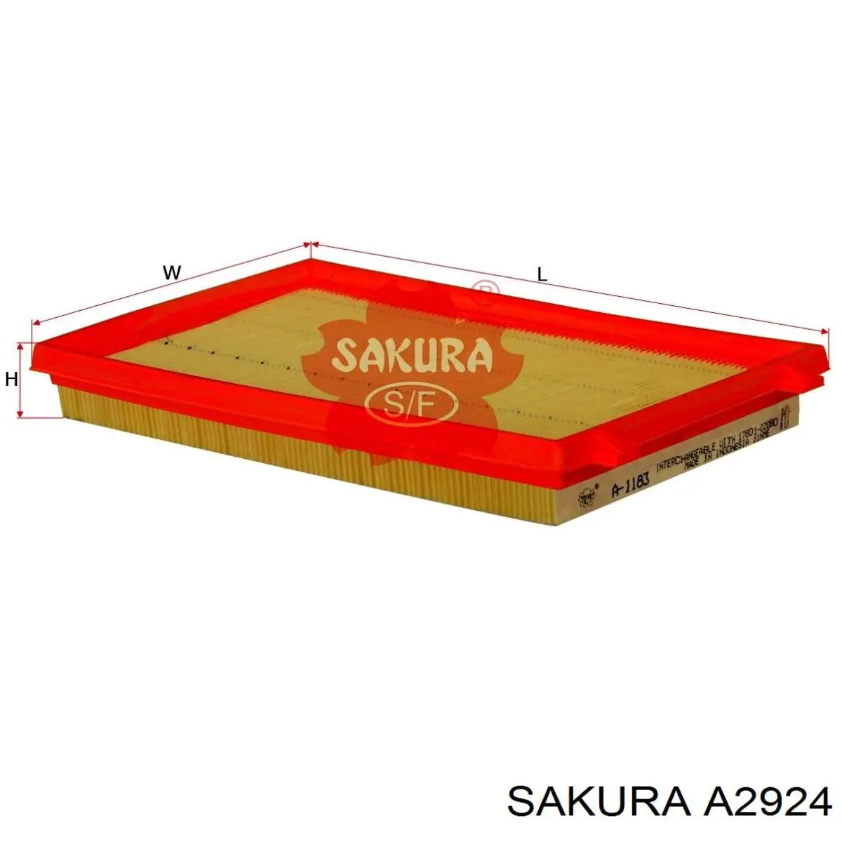Filtr powietrza A2924 Sakura