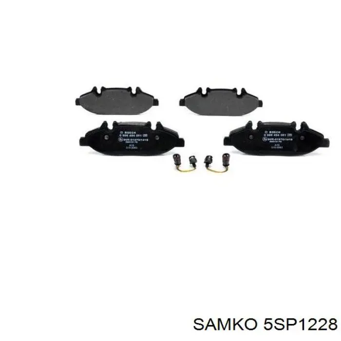 Klocki hamulcowe przednie tarczowe Samko 5SP1228 cena, od 27,12 USD