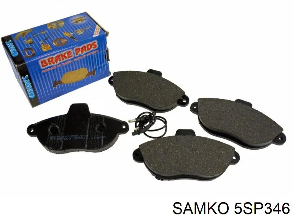 5SP346 Samko klocki hamulcowe przednie tarczowe