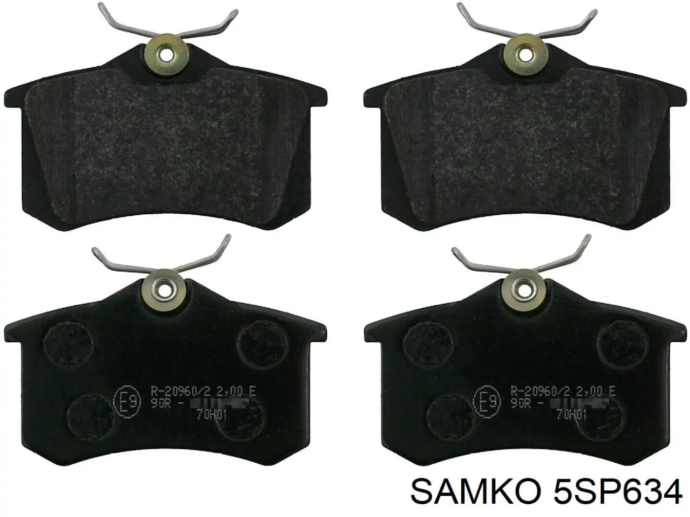 Do koszyka 5SP634 Samko Okładziny (klocki) do hamulców tarczowych tylne