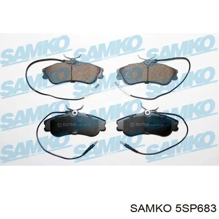 Klocki hamulcowe przednie tarczowe Samko 5SP683 cena, od 21,23 USD
