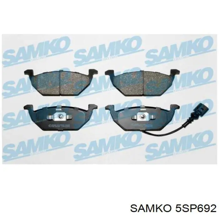 5SP692 Samko klocki hamulcowe przednie tarczowe