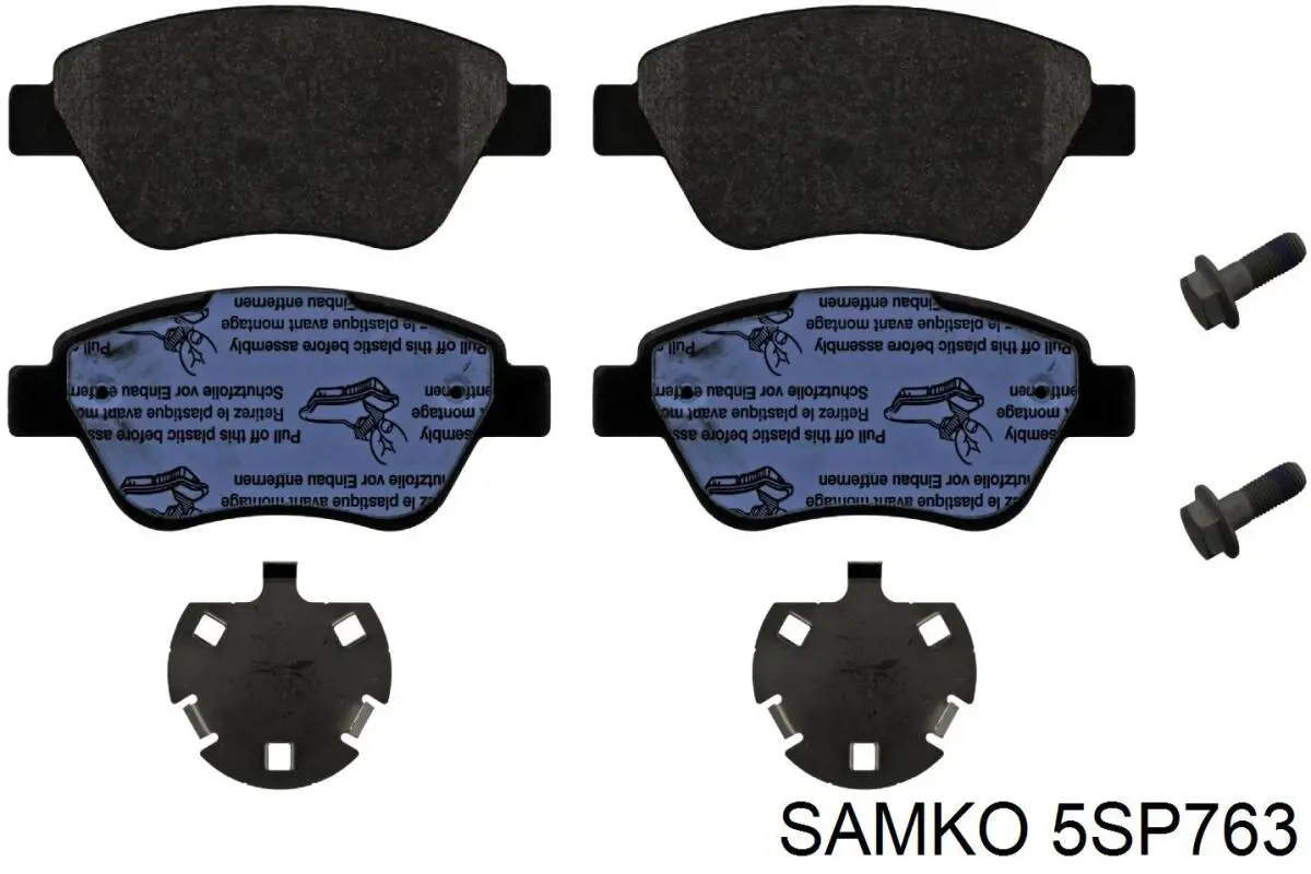 Do koszyka 5SP763 Samko Klocki hamulcowe przednie tarczowe