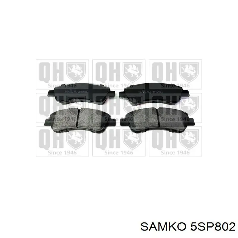 Klocki hamulcowe przednie tarczowe Samko 5SP802 cena, od 25,37 USD