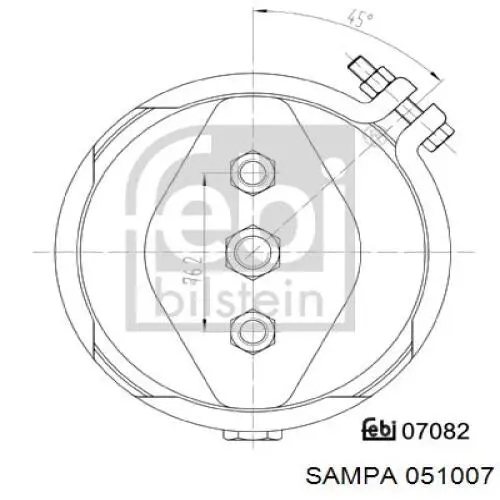 Łącznik elastyczny wydechu Sampa Otomotiv‏ 051007 cena, od 112,05 USD