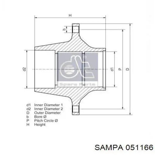 Piasta tylna Sampa Otomotiv‏ 051166 cena, od 486,01 USD