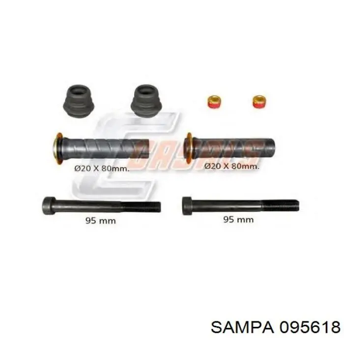 Zestaw naprawczy zacisku hamulcowego przedniego Sampa Otomotiv‏ 095618 cena, od 2,29 USD