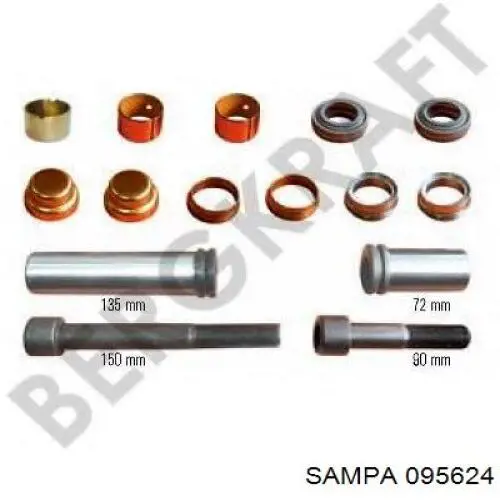 Zestaw naprawczy zacisku hamulcowego przedniego Sampa Otomotiv‏ 095624 cena, od 36,35 USD