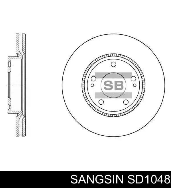 SD1048 Sangsin tarcza hamulcowa przednia