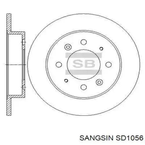 Tarcza hamulcowa przednia Sangsin SD1056 cena, od 53,49 USD