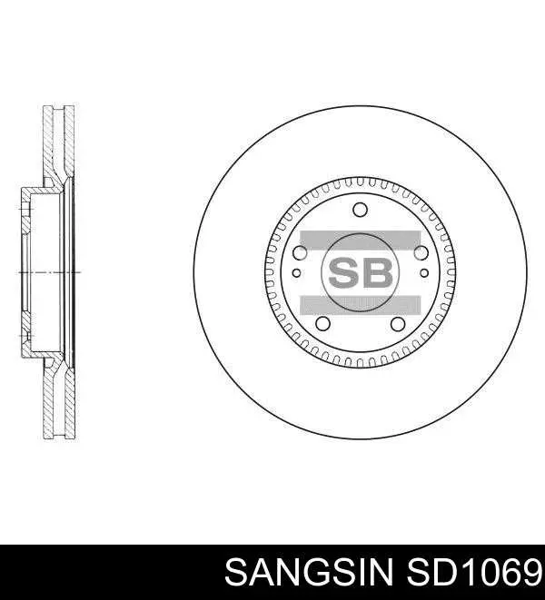 SD1069 Sangsin tarcza hamulcowa przednia