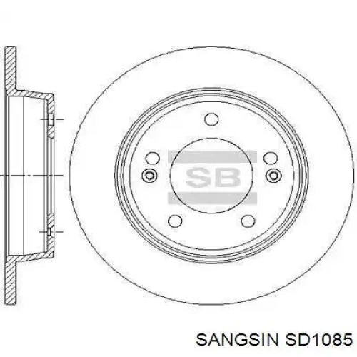 SD1085 Sangsin tarcza hamulcowa tylna