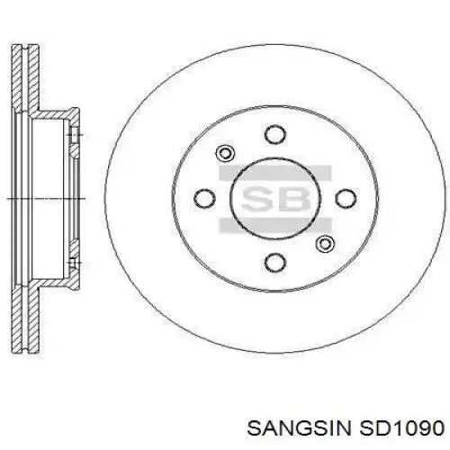 Do koszyka SD1090 Sangsin Tarcza hamulcowa przednia