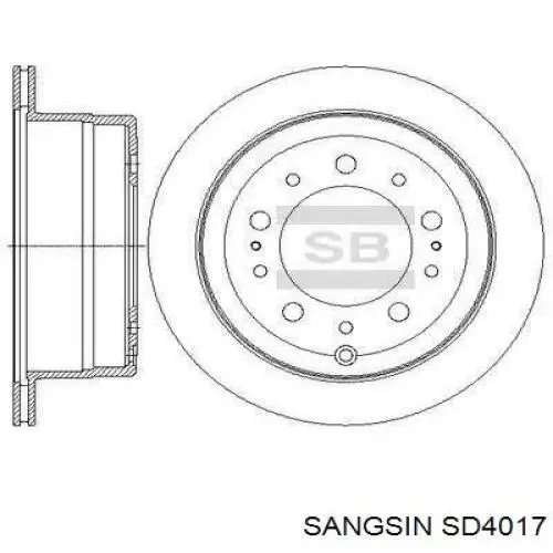 Do koszyka SD4017 Sangsin Tarcza hamulcowa przednia
