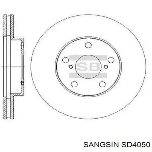 Do koszyka SD4050 Sangsin Tarcza hamulcowa przednia
