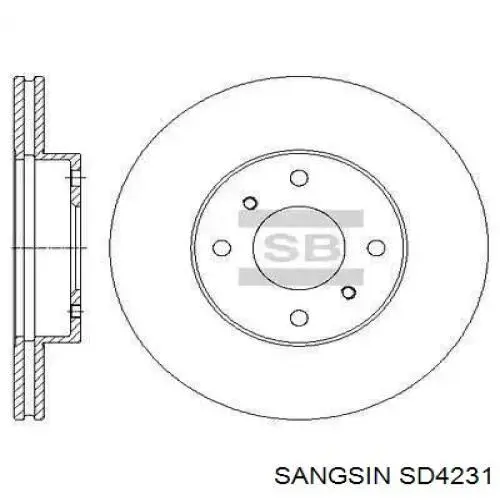 SD4231 Sangsin tarcza hamulcowa przednia