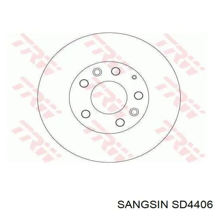 Do koszyka SD4406 Sangsin Tarcza hamulcowa przednia